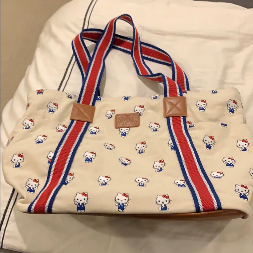 Hello Kitty canvas shoulder bag